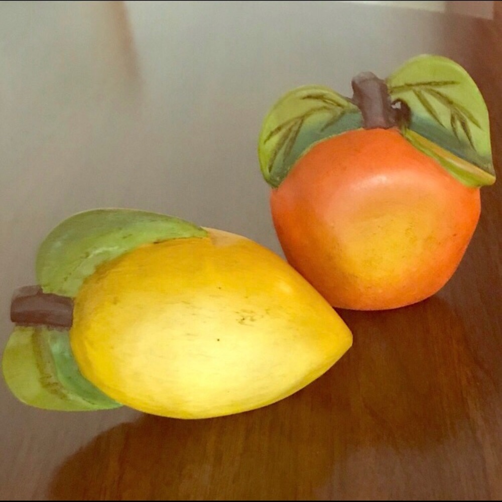 Carved Wood Orange 🍊 and Lemon 🍋
